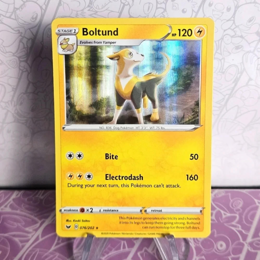 Boltund 076/202 Pokémon TCG Holo Rare